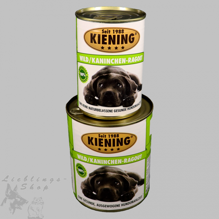 Kieningdosen   Wild-Kaninchen Ragout, 410 g