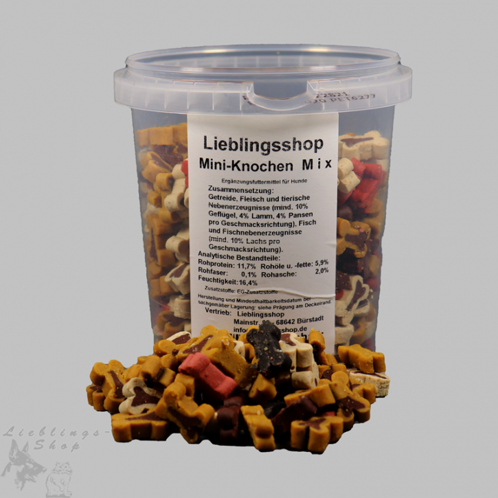 Mini-Knochen-Mix, 500 g Dose, 500 g