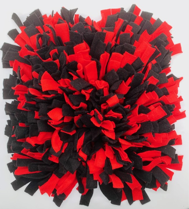 Schnüffelteppich, groß, rot-schwarz, 1 St.