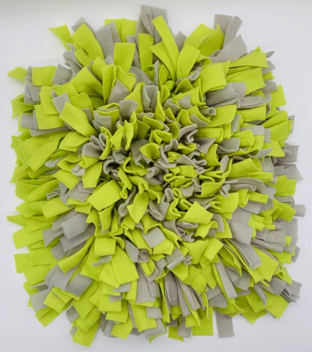 Schnüffelteppich, groß, hellgrün-grau, 1 St.