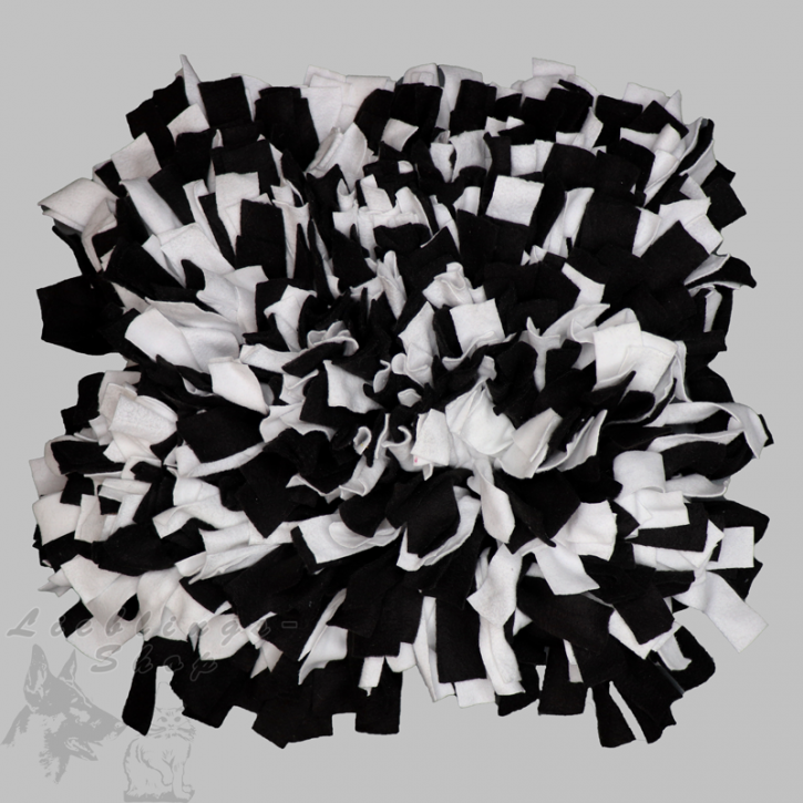 Schnüffelteppich, groß, schwarz-weiß, 1 St.