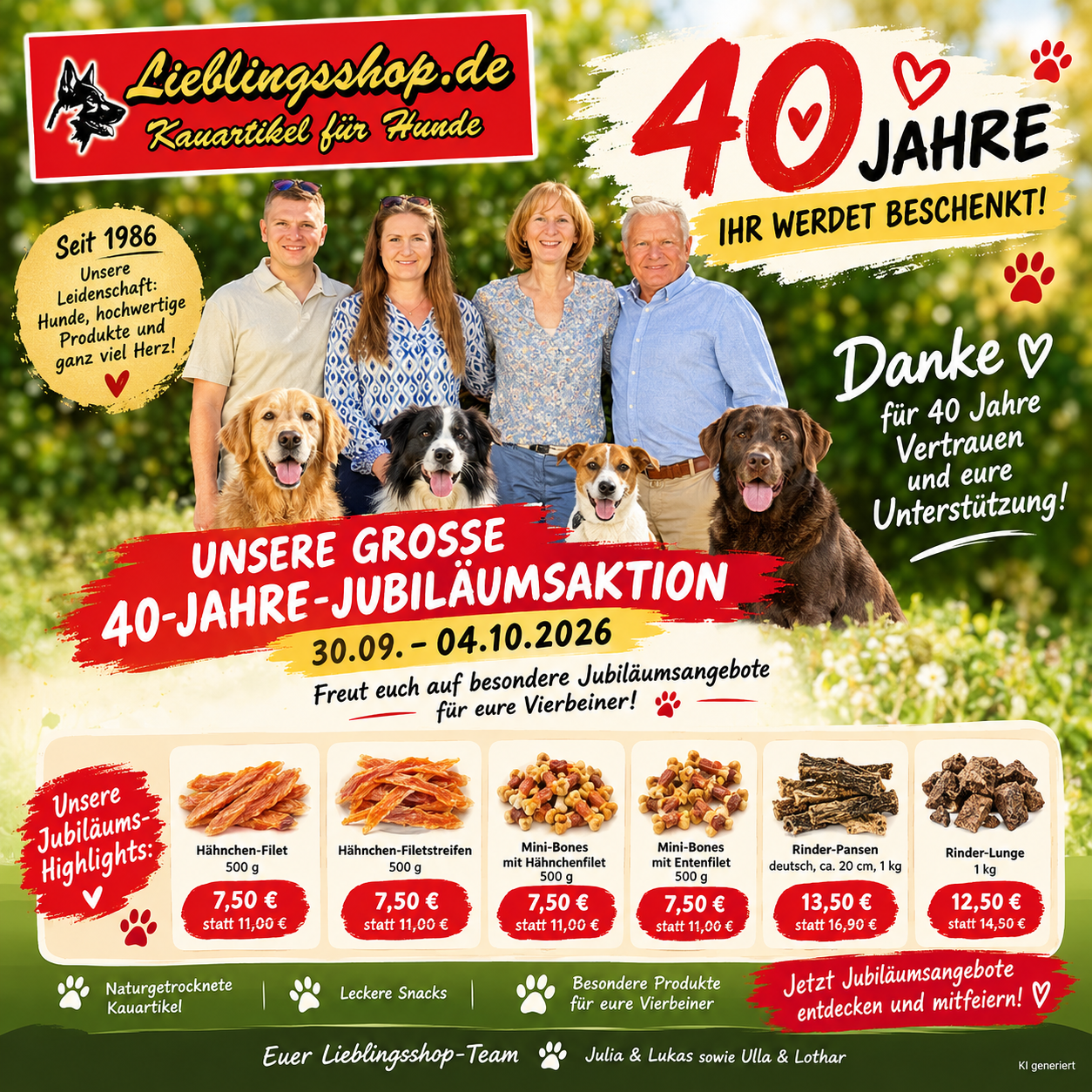 40-Jahre-Jubiläumsaktion